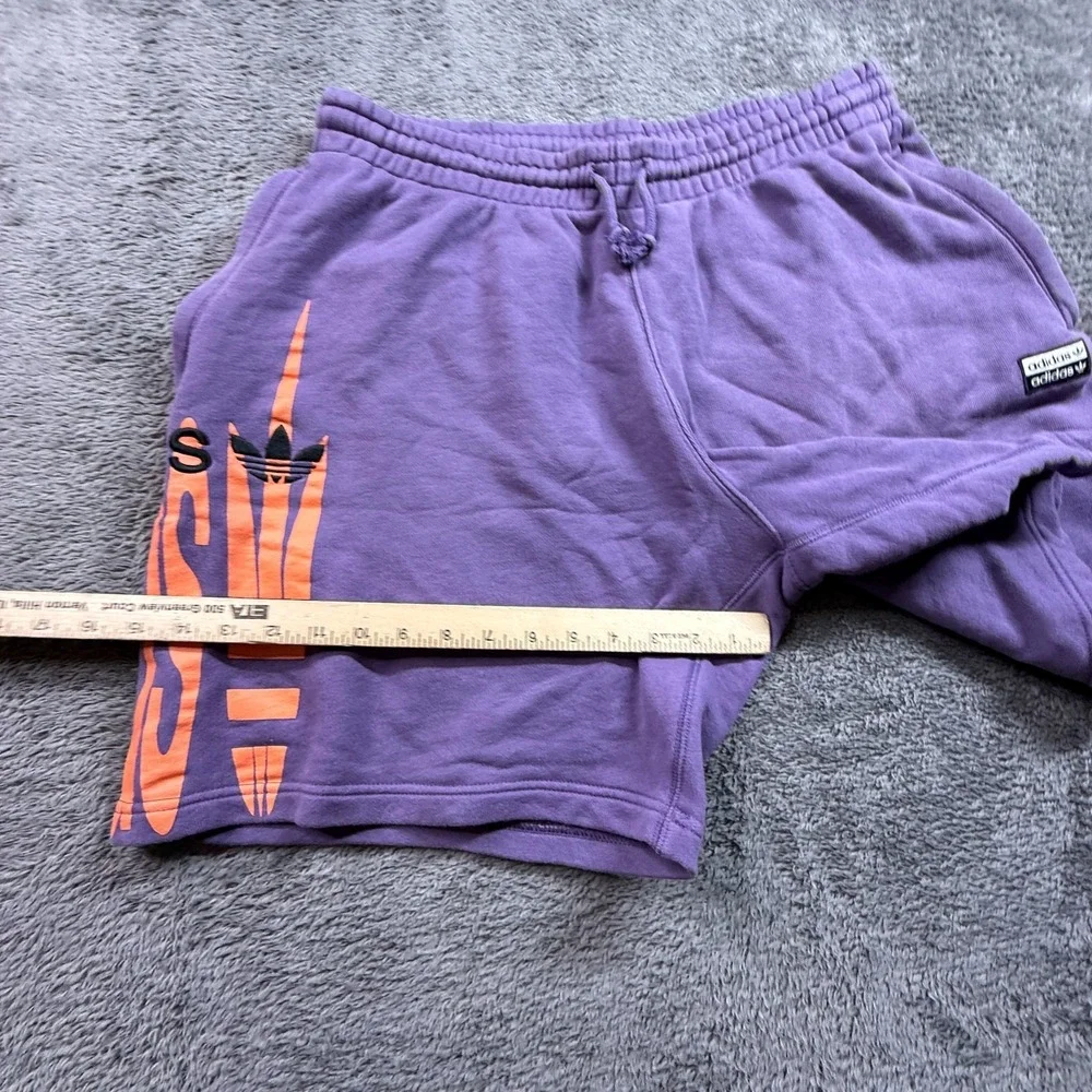 Adidas Originals Men's Tech Purple French Terry Sweat Shorts Relaxed Sz Large